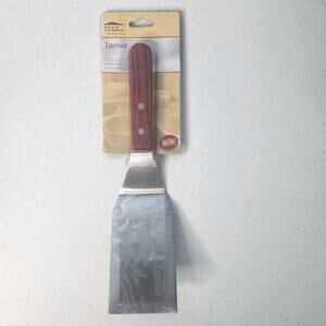 TableCraft Stainless Steel Commercial Grade Turner Spatula Wood Handle New